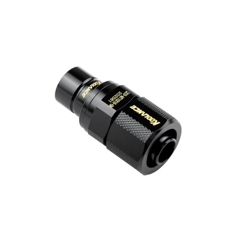 Koolance QD3 Schnellverschluss gerade männlich auf 16/10mm - schwarz