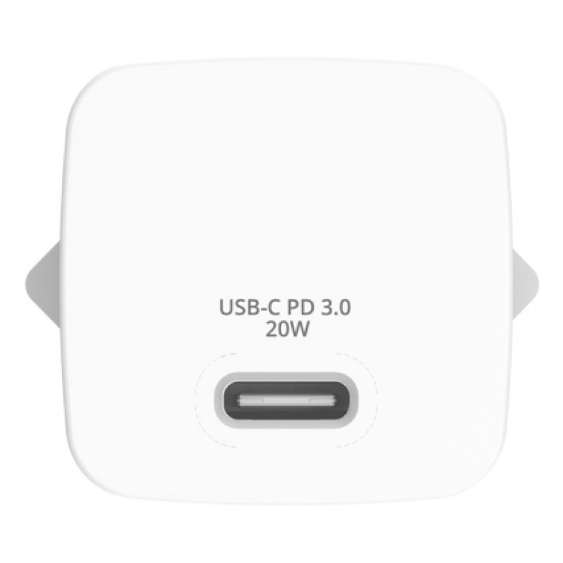 Mini chargeur secteur Verbatim GaN USB-C 20W (Blanc)