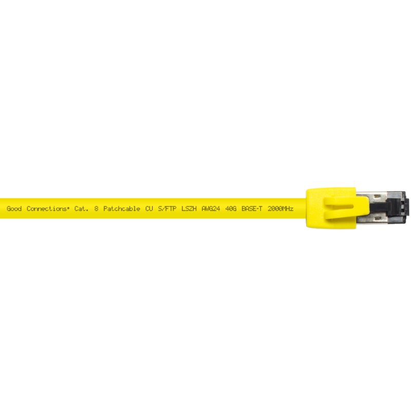 Alcasa 8080-100Y networking cable Yellow 10 m Cat8.1 S/FTP (S-STP)