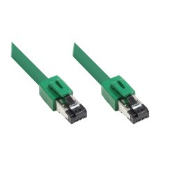 RNS® Patchkabel Cat. 8.1, S/FTP, PiMF, halogenfrei (LSZH), 2000MHz, 40Gbit/s, grün, 7,5m, Good Connections®