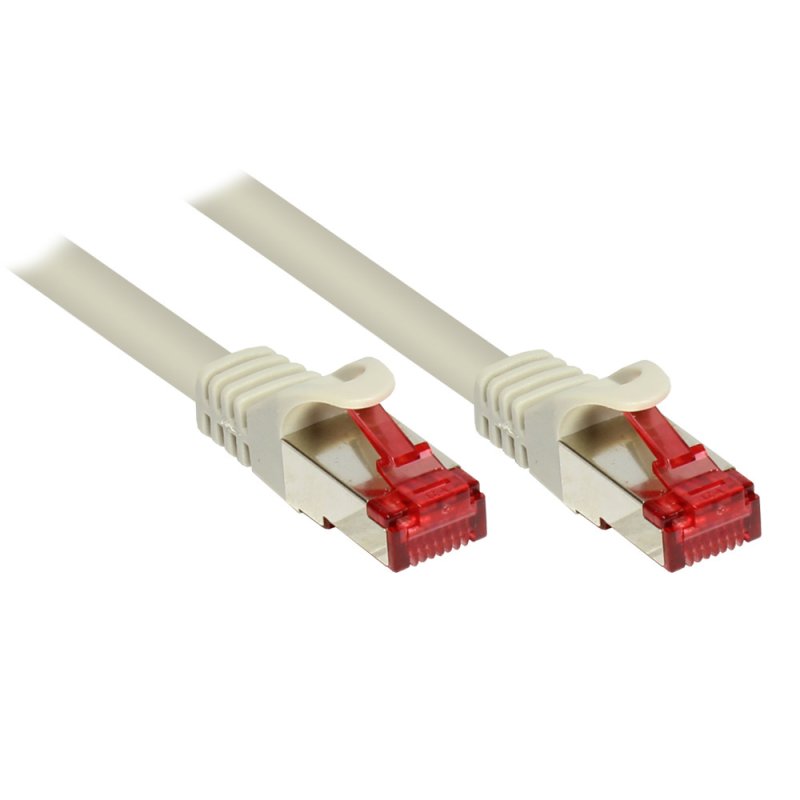 Alcasa RJ45-RJ45, m-m, 10m networking cable Grey Cat6 S/FTP (S-STP)