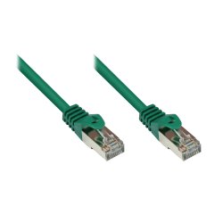 Alcasa RJ45-RJ45, m-m, 0.15m networking cable Green Cat5e SF/UTP (S-FTP)