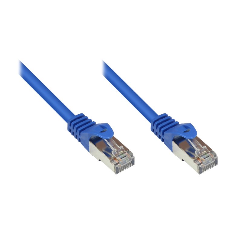 Alcasa RJ45-RJ45, m-m, 0.15m networking cable Blue Cat5e SF/UTP (S-FTP)