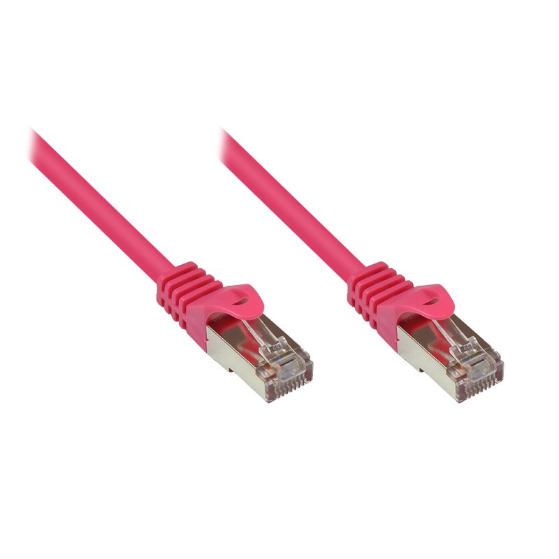 Alcasa RJ45-RJ45, m-m, 1.5m networking cable Magenta Cat5e SF/UTP (S-FTP)