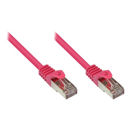 Alcasa RJ45-RJ45, m-m, 1.5m networking cable Magenta Cat5e SF/UTP (S-FTP)