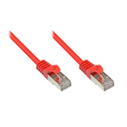 RNS® Patchkabel mit Rastnasenschutz, Cat. 5e, SF/UTP, PVC, 100MHz, rot, 1,5m, Good Connections®