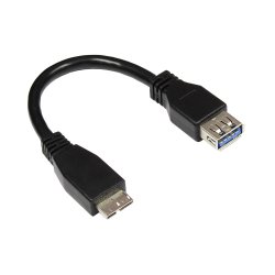 Alcasa 2711-OTG USB cable USB 3.2 Gen 1 (3.1 Gen 1) 0.1 m Micro-USB B USB A 5 Gbit/s Black