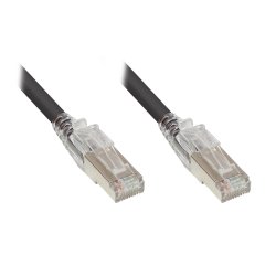 Alcasa 8060-HV015S câble de réseau Noir 1,5 m Cat6a S/FTP (S-STP)