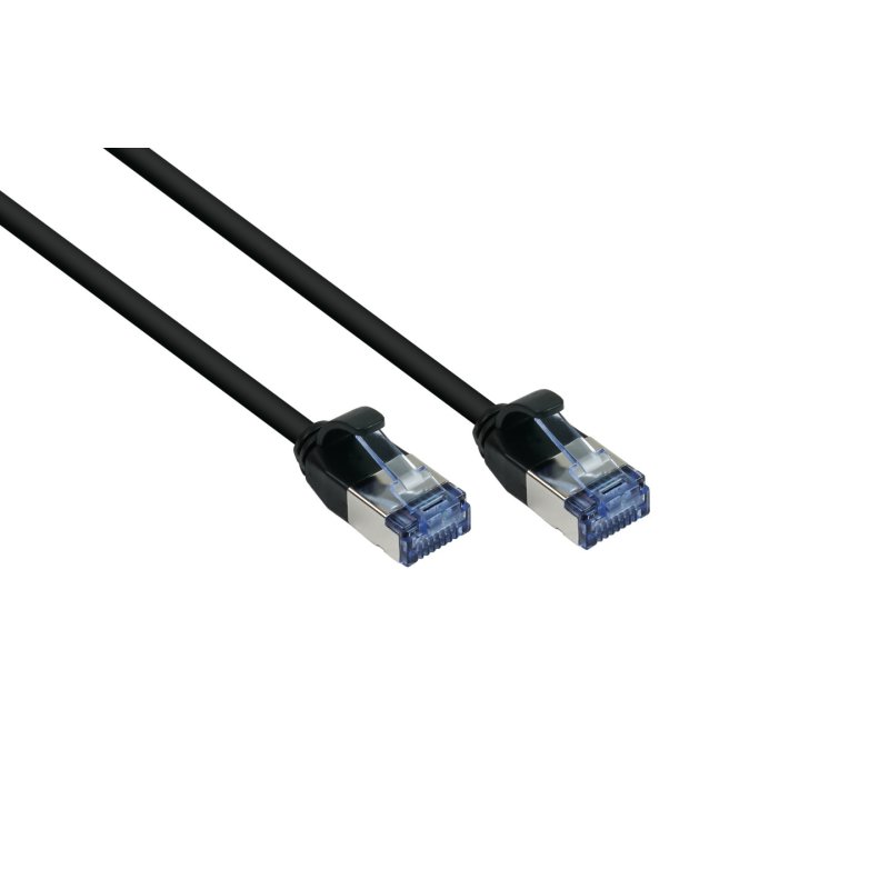 Alcasa 8060-HS005S câble de réseau Noir 0,5 m Cat6a U/FTP (STP)