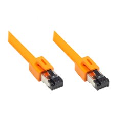 RNS® Patchkabel Cat. 8.1, S/FTP, PiMF, halogenfrei (LSZH), 2000MHz, 40Gbit/s, orange, 1,5m, Good Connections®
