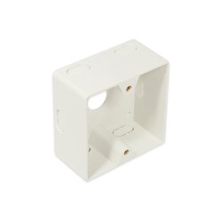 Aufputzgehäuse, 80x80x40mm, perlweiß RAL1013, Good Connections®
