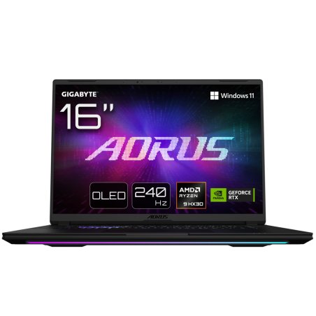 GIGABYTE AORUS MASTER 16 6YJM5DEE65SP - 16" QHD OLED 240 Hz Display, AMD Ryzen 9 9955X3D, 32GB RAM, 2TB SSD, NVIDIA