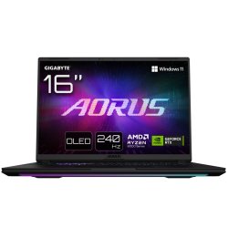 GIGABYTE AORUS MASTER 16 8XJJ4DEE64SP - 16" QHD OLED 240 Hz Display, AMD Ryzen 9 8940HX, 32GB RAM, 1TB SSD, NVIDIA