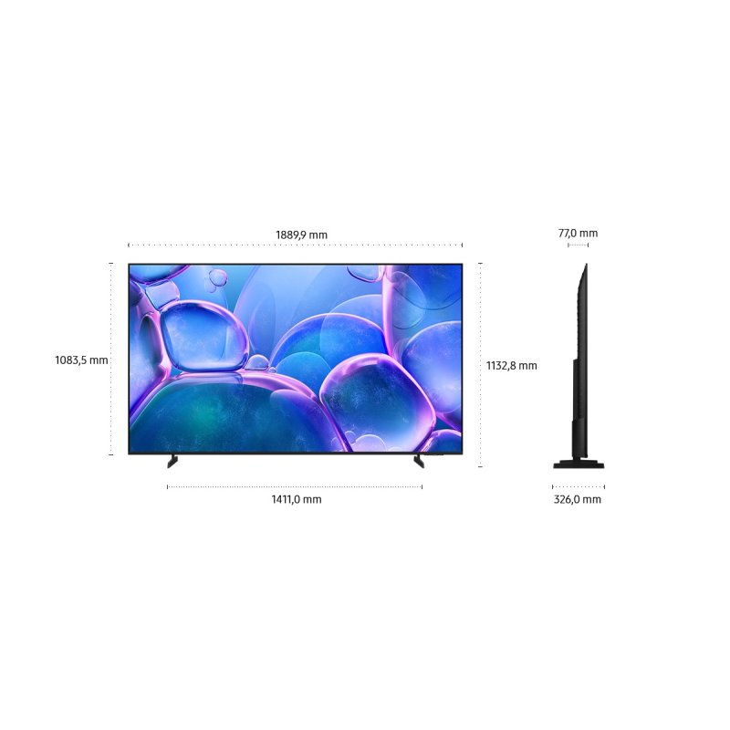 Samsung GU85U7079FU 2,16 m (85") 4K Ultra HD Smart TV Wifi Noir