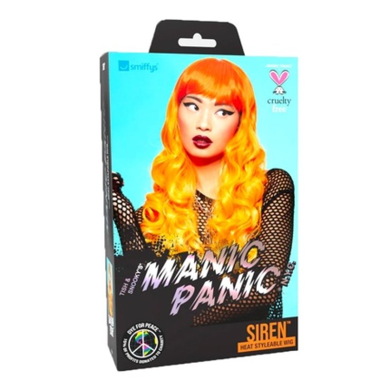 Manic Panic Psychedelic Sunrise Siren Wig Orange Color