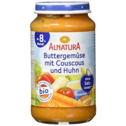 Alnatura Organic Junior Meal Buttered Vegetables Couscous & Chicken 220g