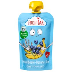 Fruchtbar Organic Fruit Puree Blueberry Banana Rice