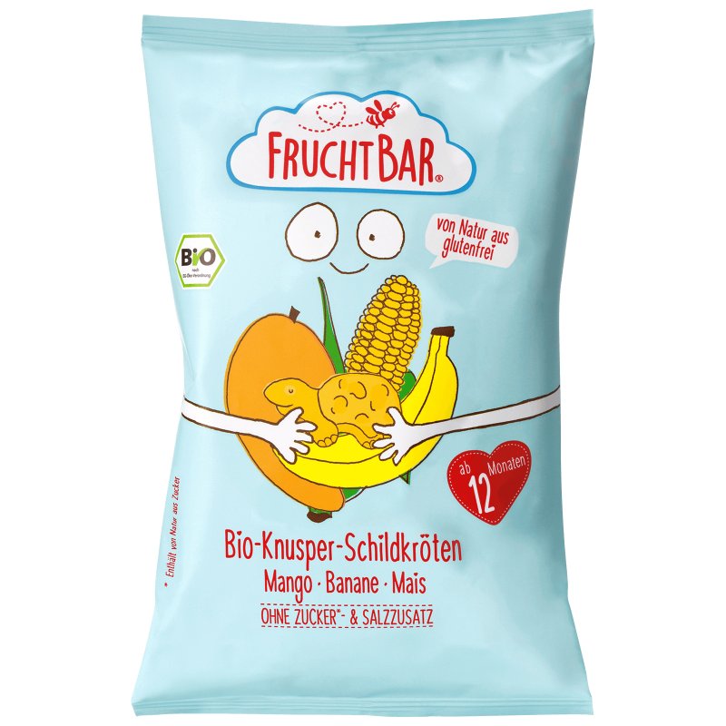 Fruchtbar Organic Crunchy Turtles Mango Banana Corn From 12 Months