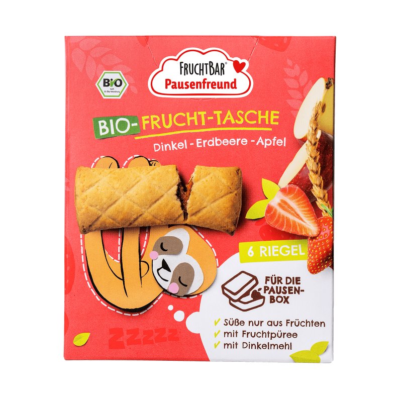 Fruitbar Organic Fruit Pouch Spelt Strawberry From 3 Years