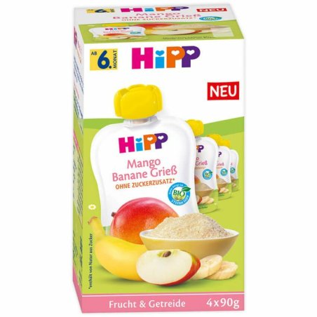 HiPP DA47017 aliment à base de fruits pour bébé 90 g 4 pièce(s)