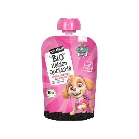 PURE&FUN 15295 compote de fruit Pomme, Banane, Fraise, Framboise 100 g