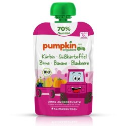Pumpkin Organics Organic Vegetable Squeezable Pouch Pumpkin Sweet Potato Pear Banana