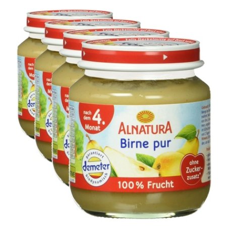 Demeter Alna Pear Puree 4m 125g Organic Baby Food