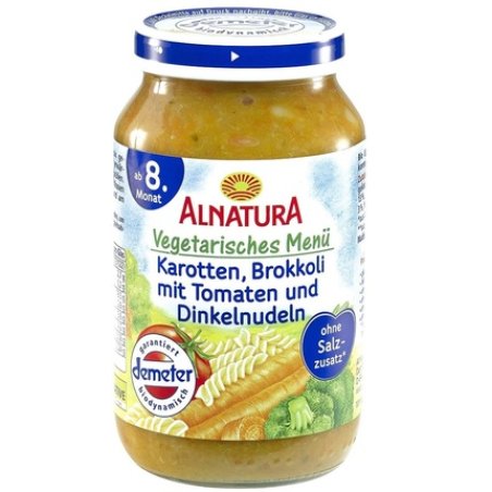 Alnatura Organic Carrots Broccoli Tomato and Spelt Pasta for 8 Months