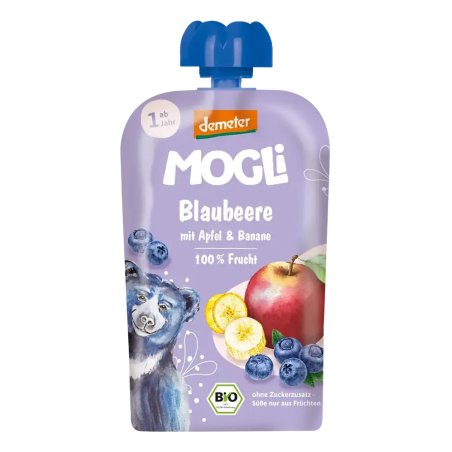 Demeter Mogli Squeeze Fruit Puree Blueberry 100g