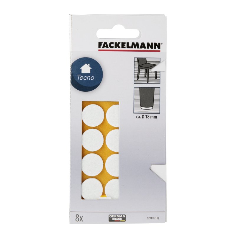 Fackelmann 62705 patin de protection du sol pour meuble 8 pièce(s) Rond