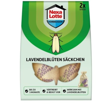 Nexa Lotte Lavender Blossom Bags for Effective Natural Moth Protection - Pack of 2