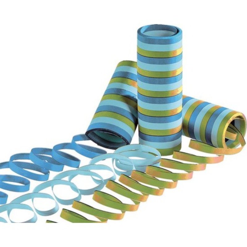 Tib Serpentines 4 Meter Paper Blue/Green