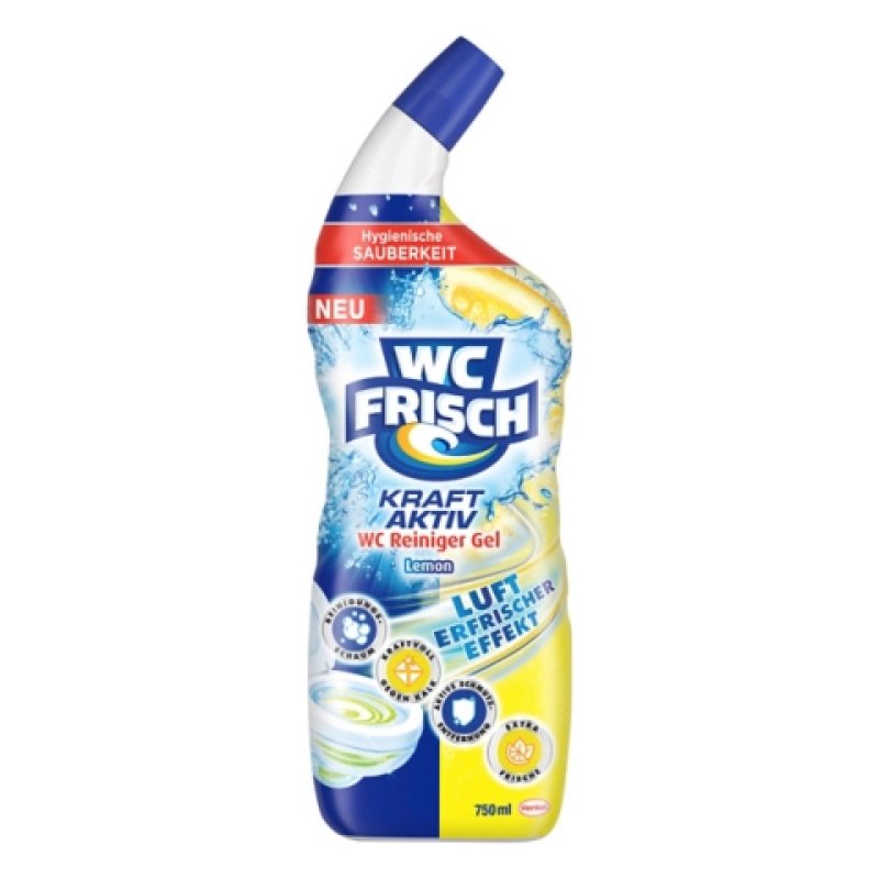 Wc Fragrance Gel Lemon 750ml Fresh Lemon Scent For Effective Cleaning