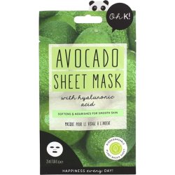 Oh K! Hydrating Avocado Sheet Mask for Dry and Dehydrated Skin 33g