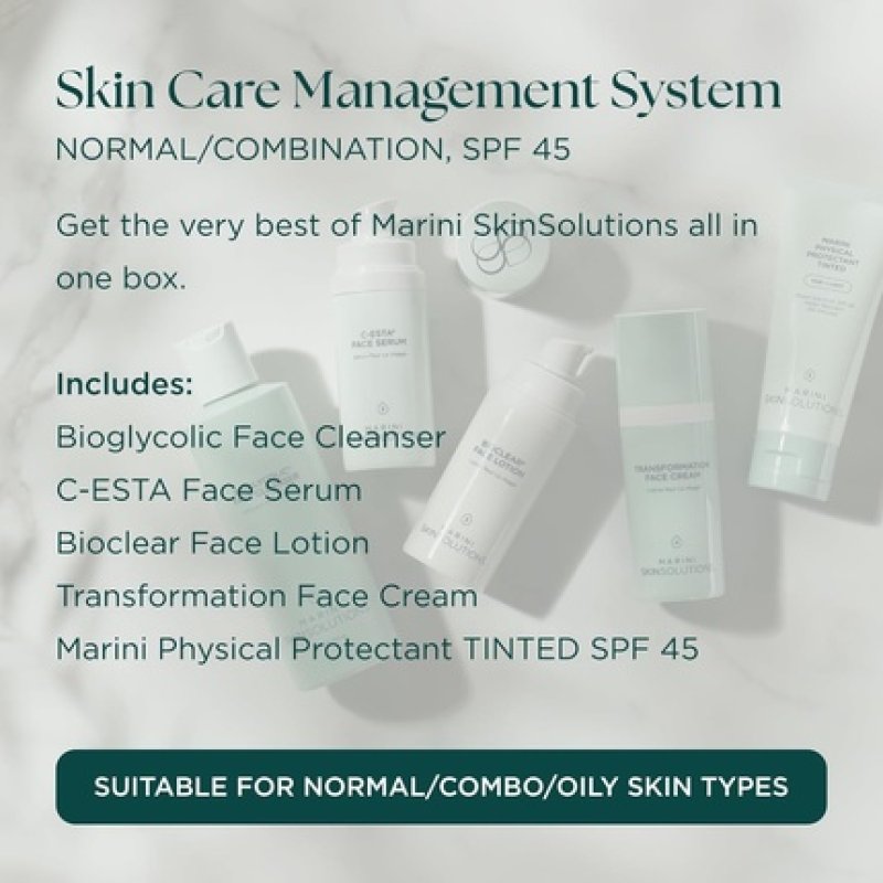 Marini Skinsolutions Skin Care Management System for Normal to Combination Skin