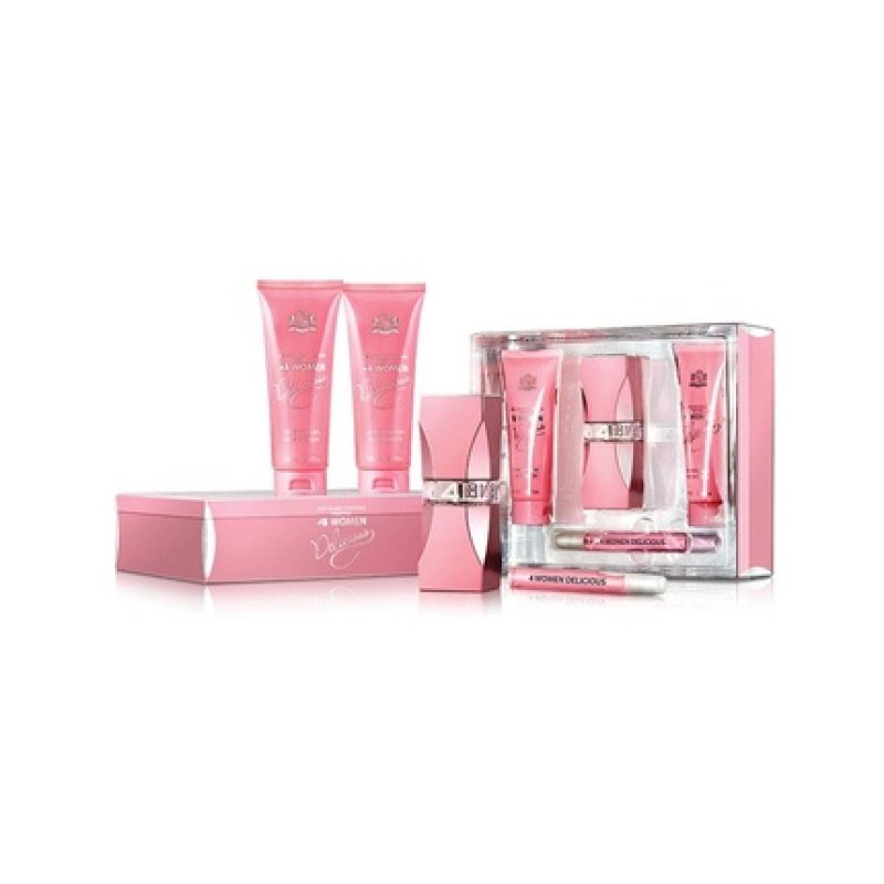 New Brand 4 Women Delicious 4 Piece Gift Set - Fragrance for Women