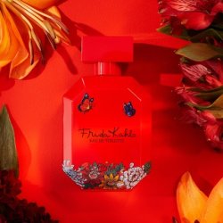Frida Kahlo Red Eau De Toilette Spray for Women Warm Floral Scent with Rose