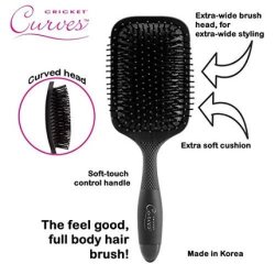 Cricket Curves Paddle Hair Brush Large Wide Detangling Hairbrush for Women