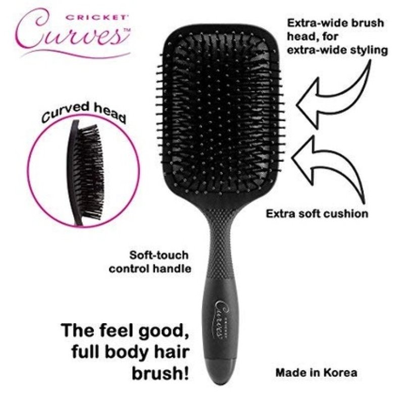 Cricket Curves Paddle Hair Brush Large Wide Detangling Hairbrush for Women
