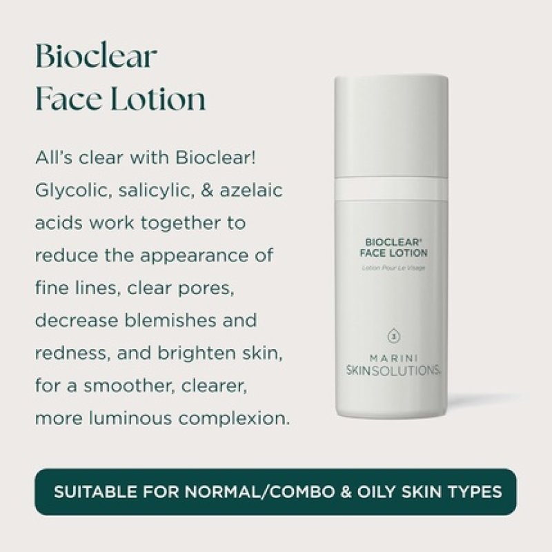 Marini Skinsolutions Bioclear Face Lotion Triple Acid Resurfacing Product