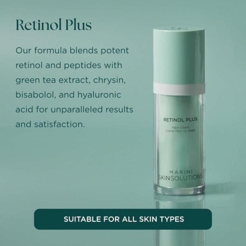 Marini Skinsolutions Retinol Plus Anti-Aging Face Lotion with Peptides