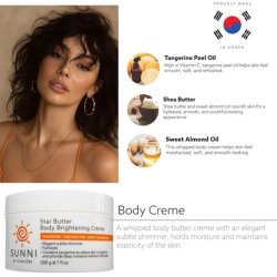 Starlabs Beauty Star Butter Body Creme Lotion for Women with Tangerine