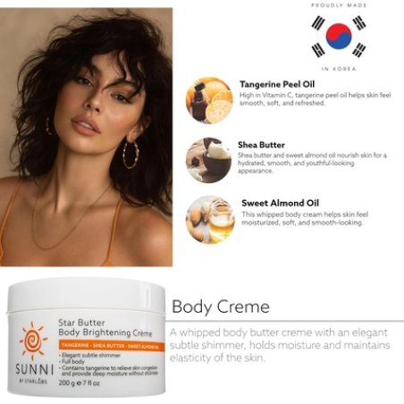 Starlabs Beauty Star Butter Body Creme Lotion for Women with Tangerine