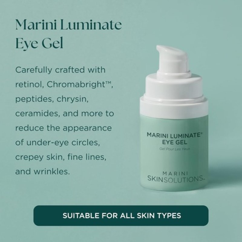 Marini Skinsolutions Luminate Eye Gel Reduces Appearance of Dark Circles