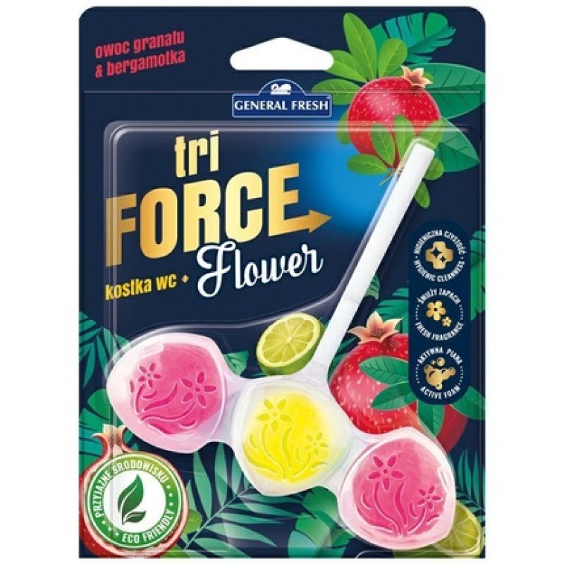 Polhun Toilet Freshener G Fresh 45g Tri Flowers Pomegranate Bergamot