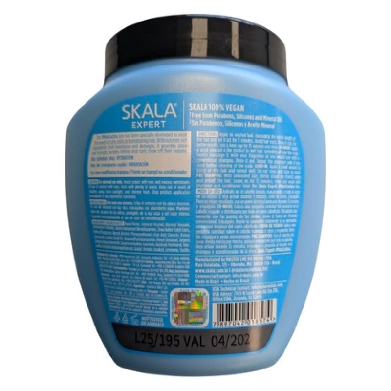 Skala Mais Cachos 2 in 1 Conditioning Treatment Cream for Hair Type 3ABC