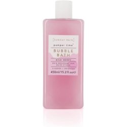 Sunday Rain Pamper Time Nourishing Luxury Brightening Tropical Bubble Bath with Vitamin Rich Acai Berry Extract 450ml