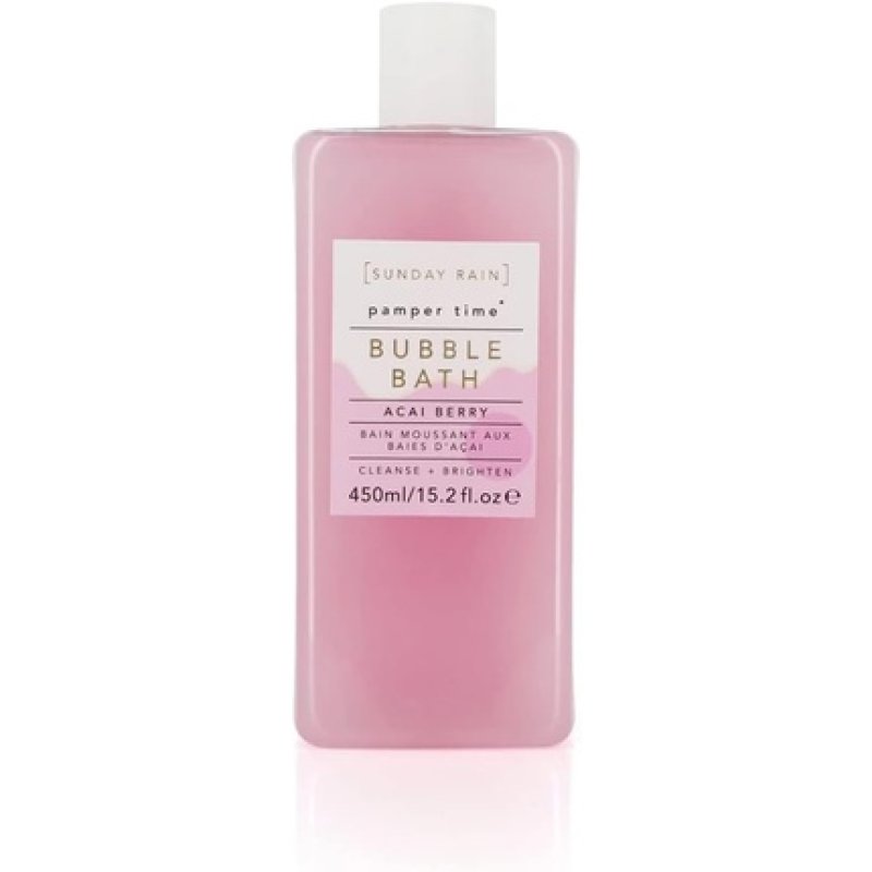 Sunday Rain Pamper Time Nourishing Luxury Brightening Tropical Bubble Bath with Vitamin Rich Acai Berry Extract 450ml