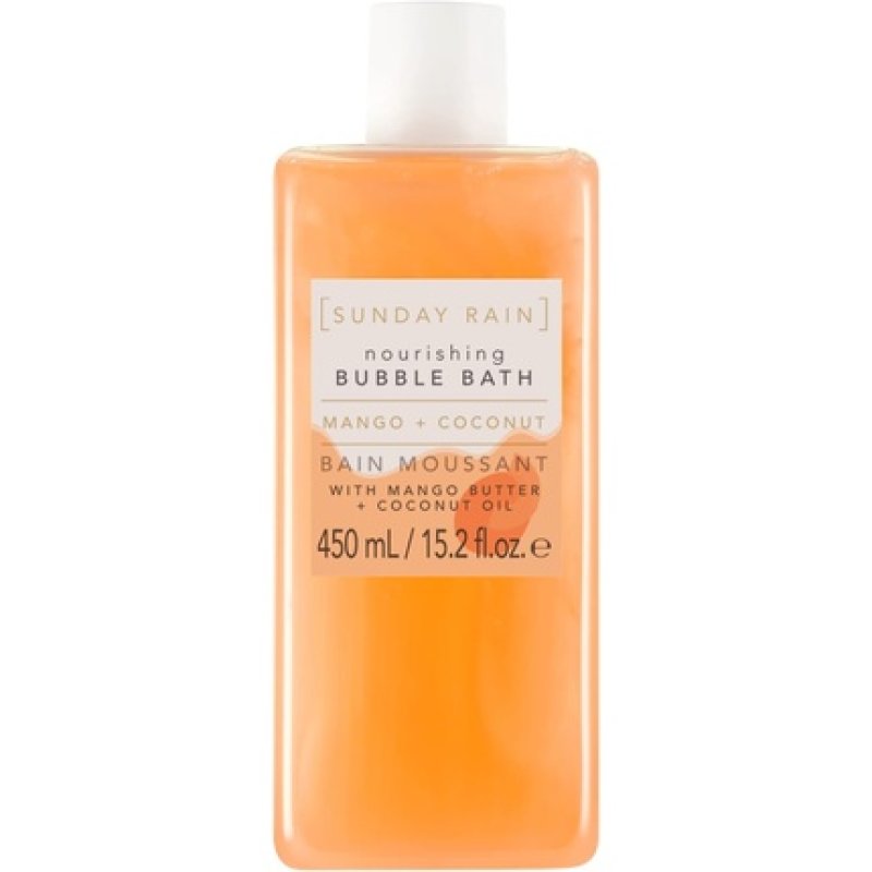 Sunday Rain Nourishing Luxury Uplifting Tropical Bubble Bath with Mango Butter and Coconut Oil 450ml