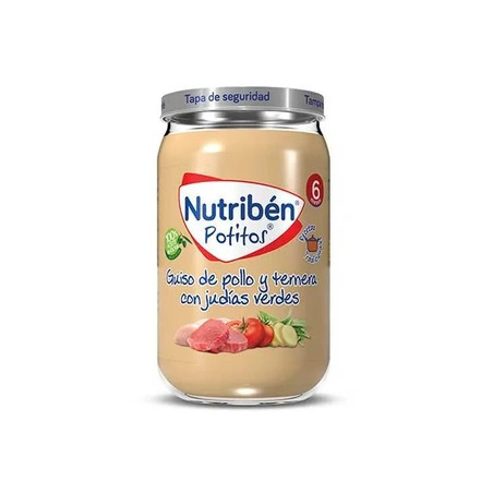 Nutriben Nutribn Potito Chicken Beef And Green Beans 235g